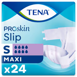 Tena Slip Maxi sono pannolini assorbenti e sono utili perché trattengono le perdite delle urine. Confezione da 24 pezzi.