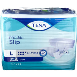 Tena Slip Ultima Pannolino a Mutandina per Incontinenza Misura L 21 Pezzi