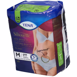 Tena Silhouette Blanc Mutandine Assorbenti Vita Bassa Misura Media 6 Pezzi