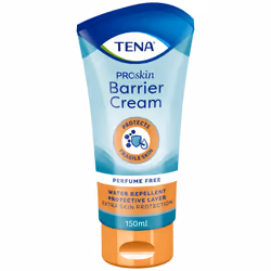 Tena Barrier Cream è una delicata formula trasparente che forma una barriera protettiva dagli agenti esterni