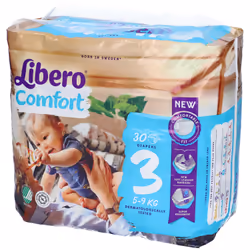 Libero Comfort 3, 5-9 kg 30 pz Pannolini