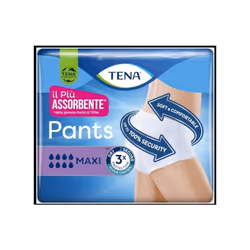TENA ASSORBENTI MAX Caratteristiche più importanti: Le morbide mutandine per incontinenza con Tripla Protezione in grado di o ...