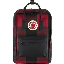 Fjällräven Kånken Re-Wool zaino Nero, Rosso Cotone, Poliammide, Poliestere, Lana