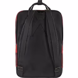 Fjällräven Kånken Re-Wool zaino Nero, Rosso Cotone, Poliammide, Poliestere, Lana - Vista aggiuntiva 2