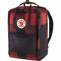Fjällräven Kånken Re-Wool zaino Nero, Rosso Cotone, Poliammide, Poliestere, Lana - Vista aggiuntiva 3