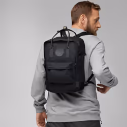 Fjällräven Kanken No.2 zaino Zaino casual Nero Cotone, Pelle, Poliestere riciclato - Vista aggiuntiva 5