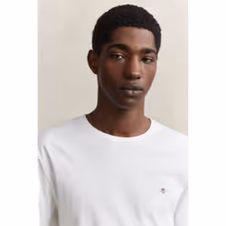 Gant 2003184-110 Maglietta Rib-knit neckline Manica corta Cotone - Vista aggiuntiva 3