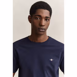 Gant 2003184-433 Maglietta Rib-knit neckline Manica corta Cotone - Vista aggiuntiva 3