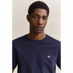 Gant 2003184-433 Maglietta Rib-knit neckline Manica corta Cotone - Vista aggiuntiva 3