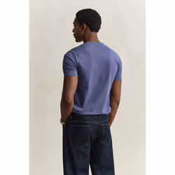 Gant 2003184-902 Maglietta Rib-knit neckline Manica corta Cotone - Vista aggiuntiva 4