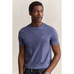 Gant 2003184-902 Maglietta Rib-knit neckline Manica corta Cotone - Vista aggiuntiva 3