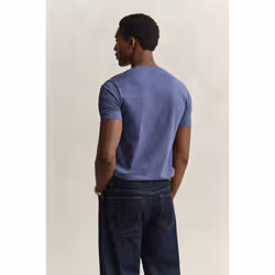 Gant 2003184-902 Maglietta Rib-knit neckline Manica corta Cotone - Vista aggiuntiva 4