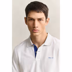 Gant 2062026-113 Polo Collo botton down Manica corta Cotone, Elastan - Vista aggiuntiva 3