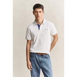 Gant 2062026-113 Polo Collo botton down Manica corta Cotone, Elastan