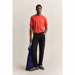Gant 2003184-853 Maglietta Rib-knit neckline Manica corta Cotone - Vista aggiuntiva 2