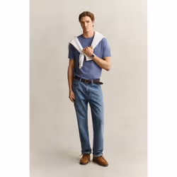 Gant 2003184-476 Maglietta Rib-knit neckline Manica corta Cotone - Vista aggiuntiva 2