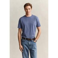 Gant 2003184-476 Maglietta Rib-knit neckline Manica corta Cotone