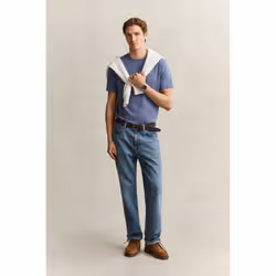 Gant 2003184-476 Maglietta Rib-knit neckline Manica corta Cotone - Vista aggiuntiva 2