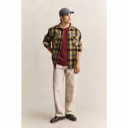 Gant 2003184-676 Maglietta Rib-knit neckline Manica corta Cotone - Vista aggiuntiva 2