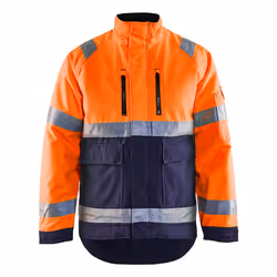 Blakläder 482719775389, Giacca, Blu marino, Arancione, XL, Allacciatura a zip, Poliestere, 200 g/m²