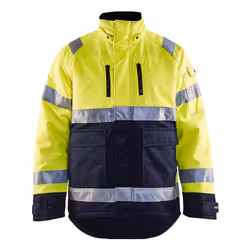 Blakläder 482819003389, Giacca, Blu marino, Giallo, XL, Allacciatura a zip, Cotone, Poliestere, 230 g/m²