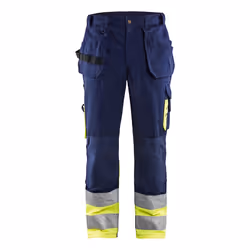 Blakläder 152913708833, Pantaloni, Uomo, Blu, Blu marino, Giallo, C156, Chiusura a bottone, Cotone, Poliestere