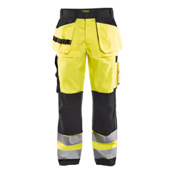 Blakläder 153318603399, Pantaloni, Uomo, Nero, Giallo, D96, Chiusura ad anello a D, Allacciatura a zip, Cotone, Poliestere