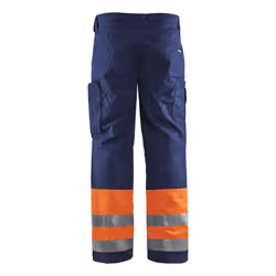 Blakläder 18621811 Pantaloni Blu, Blu marino, Arancione