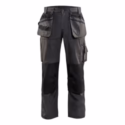 Blakläder 152518459899, Pantaloni, Uomo, Nero, Rosso, C64, Chiusura ad anello a D, Allacciatura a zip, Cotone, Poliestere