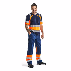 Blakläder 156418118953 Pantaloni Blu, Blu marino, Arancione - Vista aggiuntiva 5