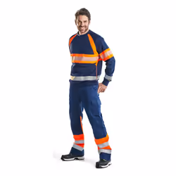 Blakläder 156418118953 Pantaloni Blu, Blu marino, Arancione - Vista aggiuntiva 6