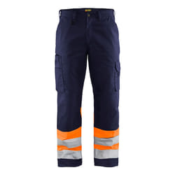 Blakläder 156418118953 Pantaloni Blu, Blu marino, Arancione
