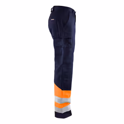 Blakläder 156418118953 Pantaloni Blu, Blu marino, Arancione