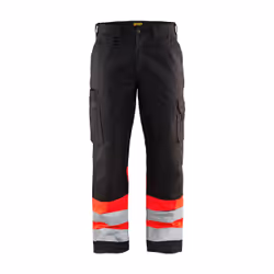 Blakläder 156418119955, Pantaloni, Uomo, Nero, Rosso, C44, Chiusura ad anello a D, Allacciatura a zip, Cotone, Poliestere