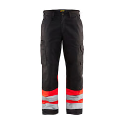 Blakläder 156418119955 Pantaloni Nero, Rosso