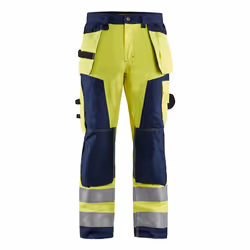 Blakläder 156818113389, Pantaloni, Uomo, Blu, Giallo, C64, Chiusura a bottone, Chiusura con patta, Cotone, Poliestere