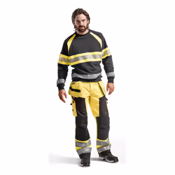 Blakläder 156818113399 Pantaloni Nero, Giallo