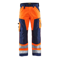 Blakläder 156618115389 Pantaloni Blu, Blu marino, Arancione