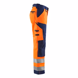 Blakläder 156618115389 Pantaloni Blu, Blu marino, Arancione