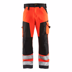 Blakläder 156618115599, Pantaloni, Uomo, Nero, Rosso, C62, Chiusura a bottone, Chiusura con patta, Cotone, Poliestere