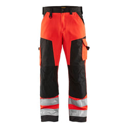 Blakläder 156618115599 Pantaloni Nero, Rosso