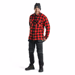 Blakläder 322511315699 Camicia Nero, Rosso - Vista aggiuntiva 5