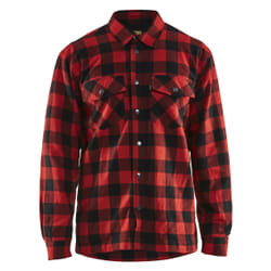 Blakläder 322511315699 Camicia Nero, Rosso