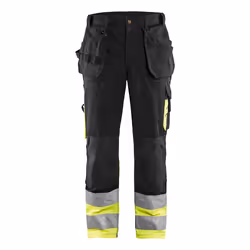 Blakläder 152913709933, Pantaloni, Uomo, Blu, Giallo, C44, Chiusura a bottone, Cotone, Poliestere