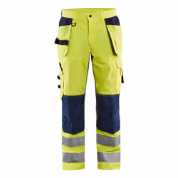 Blakläder 156518113389, Pantaloni, Uomo, Blu, Giallo, D112, Chiusura a bottone, Chiusura con patta, Cotone, Poliestere