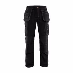 Blakläder 15251845, Pantaloni, Uomo, Nero, Allacciatura a zip, Cotone, Poliestere, 166 g/m²