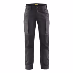 Blakläder 715911469899, Pantaloni, Donna, Nero, Grigio, C38, Chiusura ad anello a D, Allacciatura a zip, Cotone, Poliammide