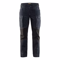 Blakläder 715911428999, Pantaloni, Donna, Nero, Blu, Blu marino, C48, Chiusura ad anello a D, Allacciatura a zip, Cotone, Pol ...