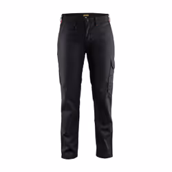 Blakläder 710418009956, Pantaloni, Donna, Nero, Rosso, D21, Chiusura a bottone, Allacciatura a zip, Cotone, Poliestere