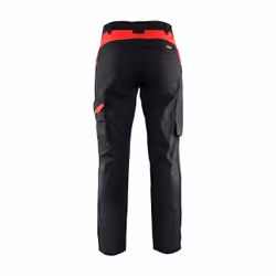 Blakläder 710418009956 Pantaloni Nero, Rosso